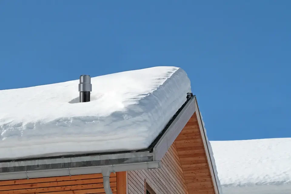 This plumbing vent stack has an Arctic Vent-HT installed to keep frost from building up in the top end of the pipe and shutting down vital vent action