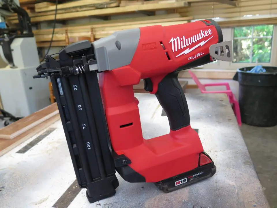 Finishing nailers like this one are especially useful in hoseless, battery-powered configurations. You don’t usually need rapid-fire capabilities with finishing nailers, so battery power can keep up.