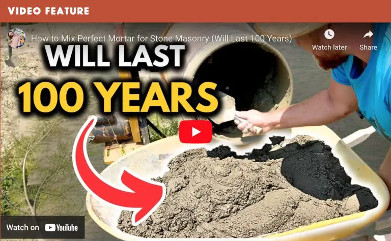 Mixing mortar for durable stone masonry