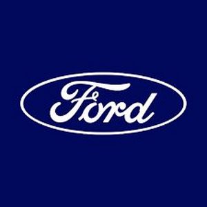 Ford logo on blue background