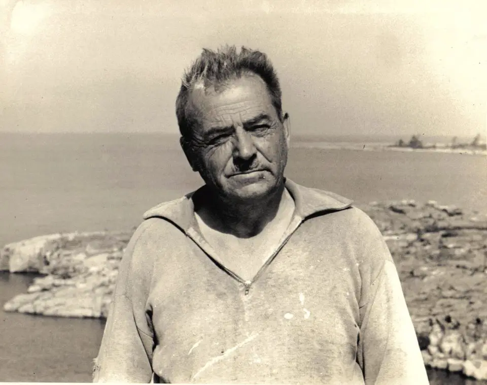 Uncle Ken during the 1940s as a lighthouse keeper in the 30,000 islands region of Georgian Bay