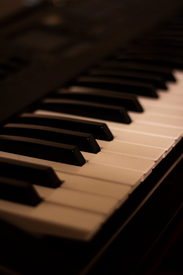 Korg MIDI Keyboard on Wooden Desk