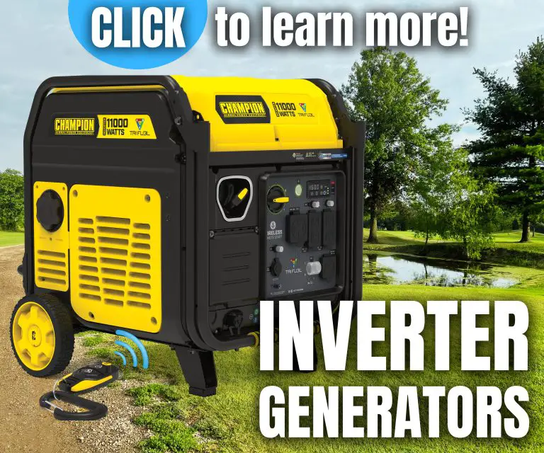 Champion 11000-watt inverter generators outdoor setting